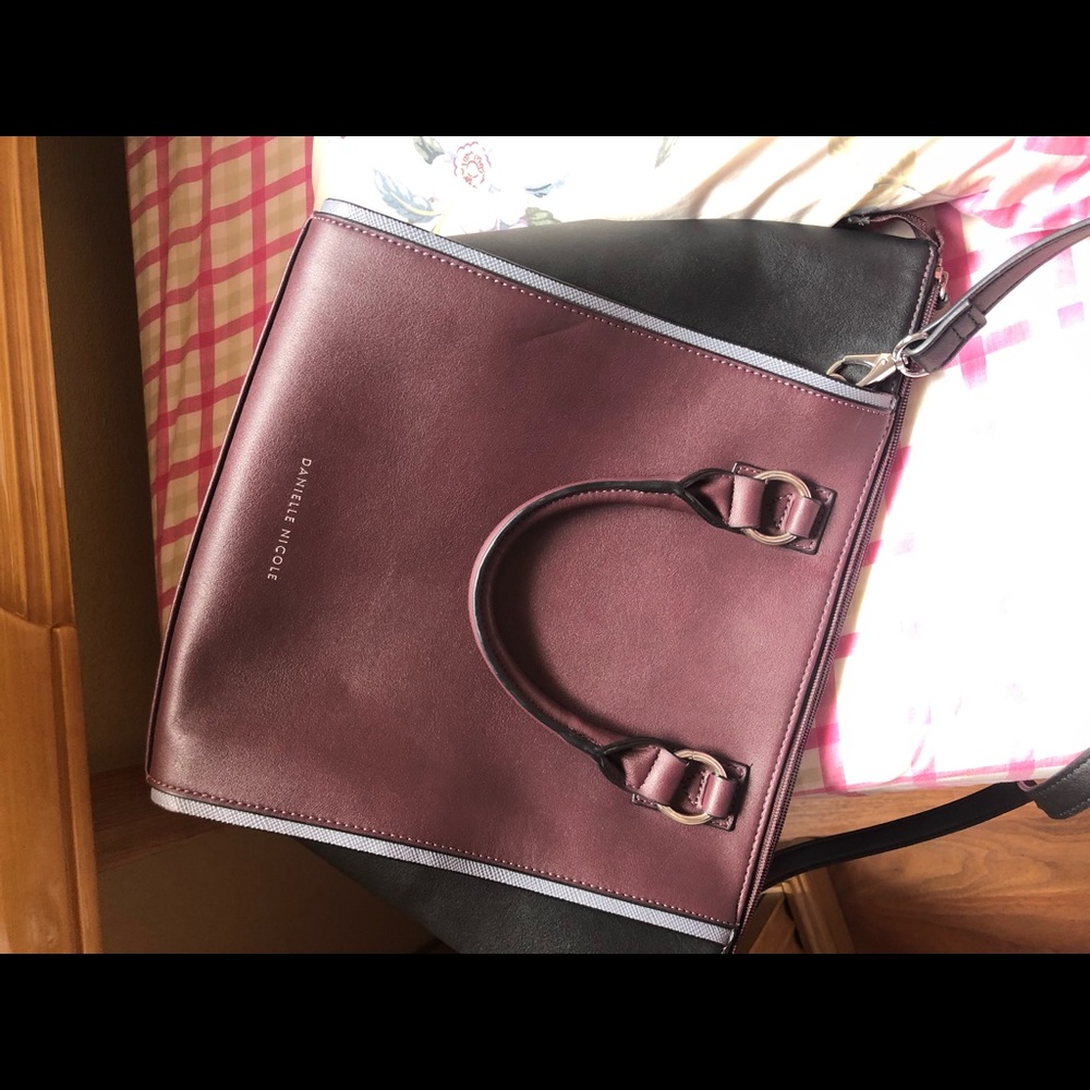 Wine / Black Large Danielle Nicole Bag - image 2